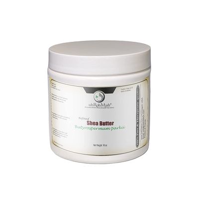 uh*Roh*Muh Refined Shea Butter from France 16 oz  Odorless & Smooth Texture  Cosmetic Grade Shea Butter for Skincare, Hair Care, Soap Making, Lotions, Balms & DIY Formulations