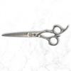 6 Inch Hair Cutting Shears Made From Damascus Steel - Saki Kanzen - For Professional Haircutting - Wet or Dry Hair view 2
