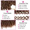 18 Inch Passion Twist Hair, Brown Water Wave Crochet Hair for Women Passion Twist Crochet Hair Long Bohemian Synthetic Curly Braiding Hair Passion Twists Braiding Hair (18 Inch (Pack of 2), #30) view 3