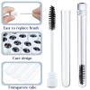 TUZAZO 80 Pieces Mascara Wand Tube Set 40 Diamond Empty Eyelash Brush Tubes Spoolies 40 Mascara Wand Lash Extension Brushes Applicators Makeup Tools (Black Lash Style) view 4