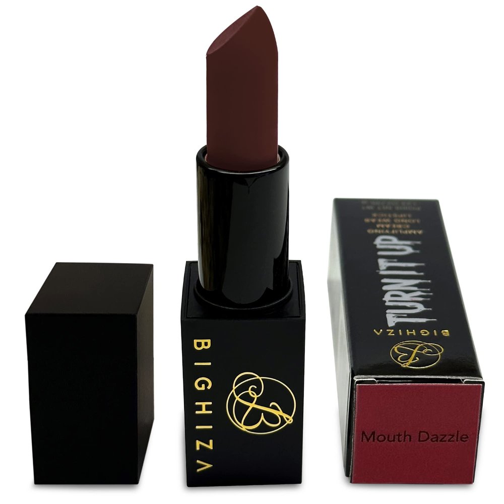 Bighiza Lipstick, Super high-impact color with shea butter and nutrient rich essential oils - Moisturizing Creamy Formula (Mouth Dazzle)