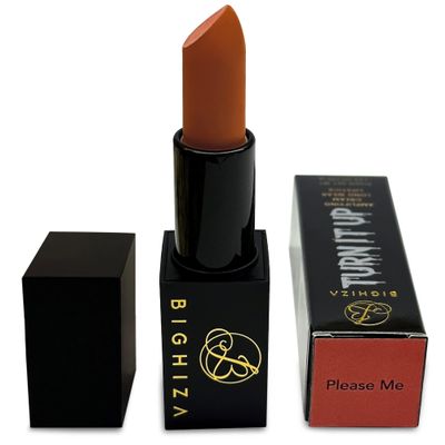 Bighiza Lipstick, Super high-impact color with shea butter and nutrient rich essential oils - Moisturizing Creamy Formula (Please Me)