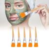 5pcs Face Brushes,Makeup Brushes, Makeup Applicator Brush Soft DIY Wood Handle Comestic Fan Brush Set for Mud Cream view 1