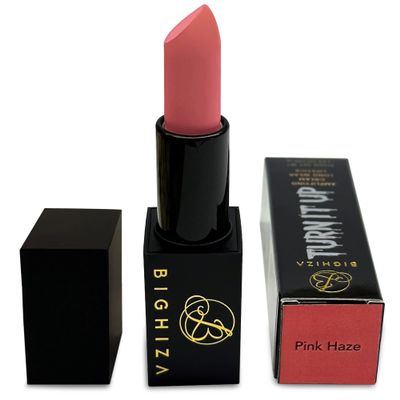 Bighiza Lipstick, Super high-impact color with shea butter and nutrient rich essential oils - Moisturizing Creamy Formula (Pink Haze)