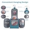 Narwey Small Hanging Travel Toiletry Bag Cosmetic Make up Organizer for Women and Men (Medium, Teal) view 2