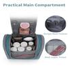 Narwey Small Hanging Travel Toiletry Bag Cosmetic Make up Organizer for Women and Men (Medium, Teal) view 3