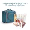 Narwey Small Hanging Travel Toiletry Bag Cosmetic Make up Organizer for Women and Men (Medium, Teal) view 4
