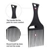 LALAFINA 9 pcs Plastic Afro Fist Thick Wig Styling Lift Curly Braid Comb Detangle Barber Hair Hairdressing Red for Tooth Fork Smooth Tool Black view 3