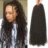 18 Inch Passion Twist Hair, Water Wave Crochet Hair Passion Twist Crochet Hair for Women Long Bohemian Synthetic Curly Braiding Hair Extensions Passion Twists Braiding Hair (18 Inch (Pack of 2), #4) view 1