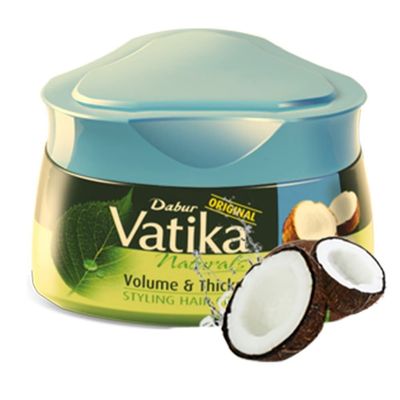 1Pcs Vatika Coconut Nourish & Protect Hair Styling Cream 140ml / 4.9oz Vatika Hair Cream   