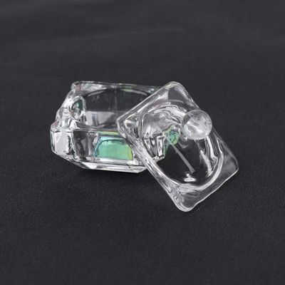 Uonlytech Nail Art Gel Cups 2pcs Mini Crystal Nail Cups Acrylic Liquid Containers