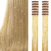 Gold Hair Tinsel Pack of 12 Pcs Clip in Hair Tinsel 20 Inch Glitter Tinsel Hair Extensions, Festival Tinsel Fairy Hair Extension Party Dazzle Hair Accessories Strands Kit (12Pcs,Gold#) view 2