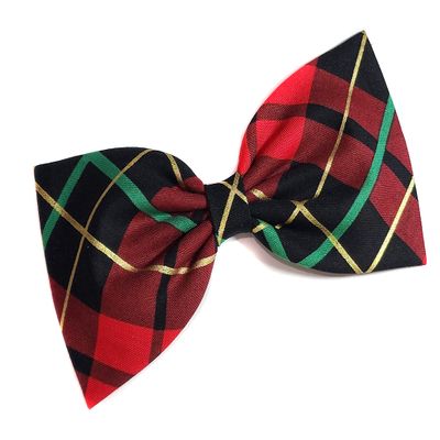 EmilyRose Couture Christmas Hair Bows (Alligator Clip, Christmas Stripes)
