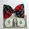 EmilyRose Couture Christmas Hair Bows (Alligator Clip, Christmas Stripes) view 4