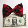 EmilyRose Couture Christmas Hair Bows (Barrette, Red & Black Plaid) view 3