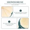 SOLUSTRE Dual-Sided Handle Bath Brush Soft Bristles and Loofah Exfoliating Back Scrubber for Skin Care and Relaxation for Men and Women view 3