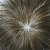 Toupee for Men Real Human Hair Replacement System French Lace Front Mens Toupee Bleached Knots Man Wigs Soft with Gray Hair Units (6X9"-110% Density, 7# VERY LIGHT BROWN) view 4
