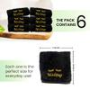 URBLUX Microfiber Makeup Remover Washcloths Set of 6 - Soft, Reusable Face Towels for Makeup Removal Eco-Friendly Embroidered Cleaning Cloths - Multipurpose Make Up Eraser  (Black/Gold Silk) view 4