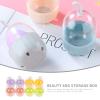 SOLUSTRE 8pcs Makeup Sponge Storage Box Portable Cosmetic Holder Design for Travel Includes Each Mustard and Smoky view 2