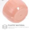 SOLUSTRE 8pcs Makeup Sponge Storage Box Portable Cosmetic Holder Design for Travel Includes Each Mustard and Smoky view 4