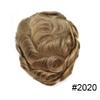 Toupee for Men Real Human Hair Replacement System French Lace Front Mens Toupee Bleached Knots Man Wigs Gray Hair Units (8X10"-100% Density, 2020 20# LIGHT ASH BLONDE WITH 20% SYNTHETIC GRYE) view 2