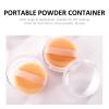 Beavorty 3sets Stylish Loose Powder Containers Puff Portable Refillable Makeup Powder Box for Dusting for Makeup view 4