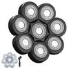 VRMETA Head Shaver Replacement Heads Floating Shaver Blades 8D Sharp Stainless Steel Men's Electric Shaver Replacement Heads for Electric Rotary Shaver (8 heads (Black) view 1