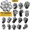 VRMETA Head Shaver Replacement Head Floating Shaver Blades 8D Sharp Stainless Steel Men's Electric Shaver Replacement Heads fo blad Man (8 Heads (Silvery) view 3