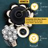 VRMETA Head Shaver Replacement Head Floating Shaver Blades 8D Sharp Stainless Steel Men's Electric Shaver Replacement Heads fo blad Man (8 Heads (Silvery) view 4
