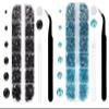Black and Aquamarine Rhinestones Set for Nails,Makeup,Phone Case,Book,Crafts,DIY(SS6-SS20)(2-4.8MM) view 1