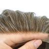 Toupee for Men Real Human Hair Replacement System French Lace Front Mens Toupee Bleached Knots Man Wigs Gray Hair Units (8X10"-110% Density, 740 7# VERY LIGHT BROWN WITH 40% SYNTHETIC GREY) view 3