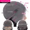 13x4 Straight Lace Front Wigs Human Hair 200% Density Straight Frontal Wig Pre Plucked with Baby Hair Hd Transparent 20 Inch Glueless Bone Straight Wig Brazilian Virgin Hair for Women Natural Black view 3