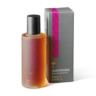 Mandarin Oriental Bath and Shower Oil - Luxury Hotel Amenity - Quintessence - Frankincense, Mandarin, and Ginger - 2oz