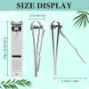Nail Clippers Set,24 Pack Stainless Steel Nail Clippers Bulk,Silver Nail Cutter,Ultra Sharp Sturdy Fingernail Clippers and Toenail Clippers for Women Men(24 Pcs-Silver) view 2