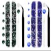 Green and Blue Rhinestones Set for Nails,Makeup,Phone Case,Book,Crafts,DIY(SS6-SS20)(2-4.8MM) view 1