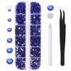 Green and Blue Rhinestones Set for Nails,Makeup,Phone Case,Book,Crafts,DIY(SS6-SS20)(2-4.8MM) view 3