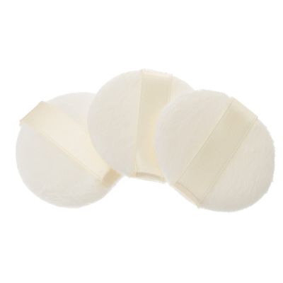 Powder Puff 3Pcs Powder Puff 2.5 Inch Small Loose Powder Puff Ultra Short Plush Fluffy Powder Round Makeup Puff for Loose Body Powder Face Powder Powder Body Powder Puff