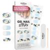 MOYOU LONDON Semi Cured Gel Nail Strips - 20 Pcs. Waterproof Gel Nail Wraps, Cures in Sunlight or UV/LED Lamp, Lasts Up to 2+ Weeks, Stretchable, Easy to Apply & Remove, Vegan & Cruelty-Free view 1