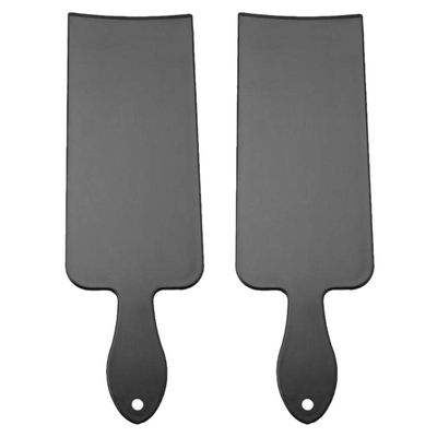 FOMIYES Hair Dyeing Board Tools Styling 2Pcs Plastic Coloring Board, Professional Balayage Board, Toothed Tint Paddle Dyeing for Salon Hairdresser Black(Size L) Dye Hair