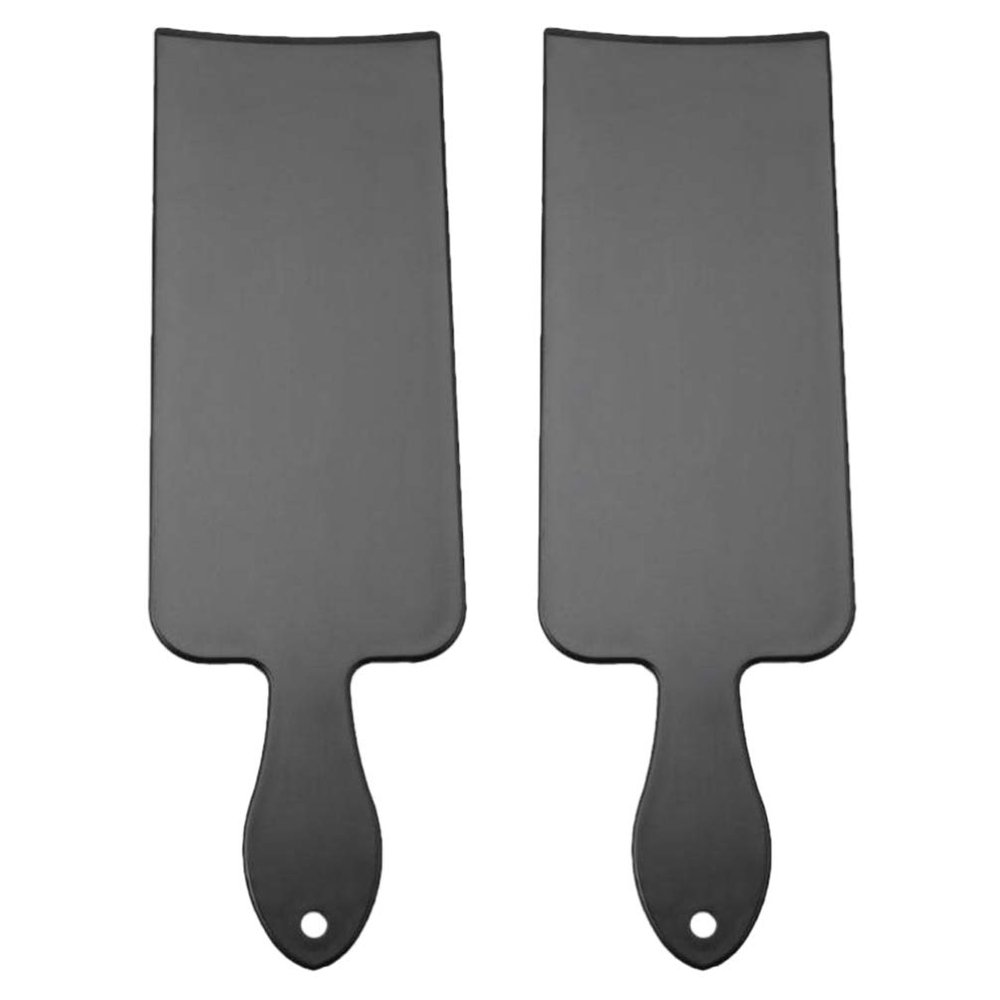FOMIYES Hair Dyeing Board Tools Styling 2Pcs Plastic Coloring Board, Professional Balayage Board, Toothed Tint Paddle Dyeing for Salon Hairdresser Black(Size L) Dye Hair