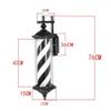 vsGotber Modern Chandelier Salon Barber Pole with Light,Hair Salon Barber Shop Open Sign,Rotating LED Strips,Classic Retro Style, Power Saving, IP44 Waterproof,F view 3