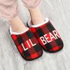 Umidedor Bear Christmas Plaid Mens Slippers Soft Memory Foam Non-Slip Indoor House Slippers Home Shoes for Bedroom Hotel Spa Travel view 4