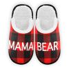 Umidedor Bear Christmas Plaid Mens Slippers Soft Memory Foam Non-Slip Indoor House Slippers Home Shoes for Spa Bedroom Hotel Travel view 1