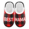 Umidedor Christmas Plaid Mens Slippers Soft Memory Foam Non-Slip Indoor House Slippers Home Shoes for Spa Bedroom Hotel Travel view 1