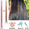 Hair Tinsel Kit (48 Inch, 18 Colors, 4320 strands), Tinsel Hair Extensions with Tools Heat Resistant Fairy Hair Tinsel Kit for Women Girls Hair Accessories view 4
