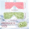 Hicarer 2 Pcs Jade Eye Mask Rose Green Jade Stone Eye Mask Facial Cooling Mask for Alleviate Puffiness Massage Relax Wrinkles Relieve Migraine Meditation Beauty view 2