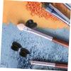 Beaupretty 9pcs Silicone Lip Brush Protectors Flexible Caps for Lip Makeup Tools and Reusable Covers for Brushes Accessories view 4