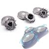 Gleway HQ9 Replacement Heads Blades Compatible with Philips Shaver HQ9070 HQ9080 HQ8240 SpeedXL 8240XL 8140XL 8150XL 8160XL 8170XL for 8100 8200 9100 Series 3 Counts Wet Dry Blades with Bursh view 2