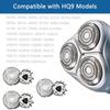 Gleway HQ9 Replacement Heads Blades Compatible with Philips Shaver HQ9070 HQ9080 HQ8240 SpeedXL 8240XL 8140XL 8150XL 8160XL 8170XL for 8100 8200 9100 Series 3 Counts Wet Dry Blades with Bursh view 3