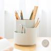 Liemuao Makeup Brush Holder Organizer,Plastic Cosmetics Brushes Organizer with 3 Compartment,Storage Cup for Lipsticks, Hair Accessories, Beauty Tool in Vanity, Bathroom, Dresser (Transparent) view 2